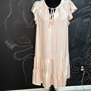 Knox Rose Blush Ruffle Mini Dress